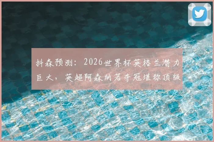 抖森预测：2026世界杯英格兰潜力巨大，英超阿森纳若夺冠堪称顶级荣耀，浅析背后逻辑与球迷情感